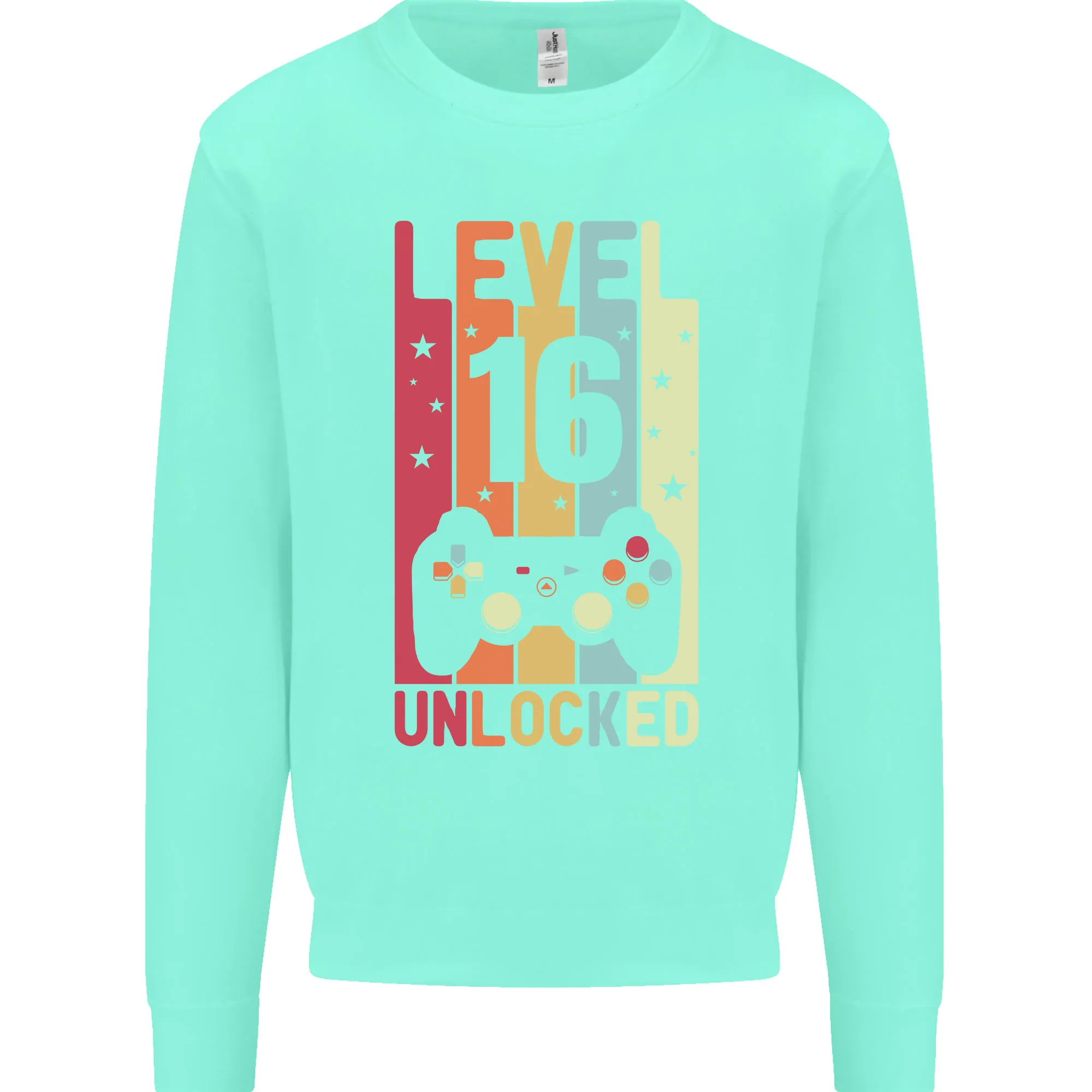 16th Birthday 16 Year Old Level Up Gaming Mens Sweatshirt Jumper