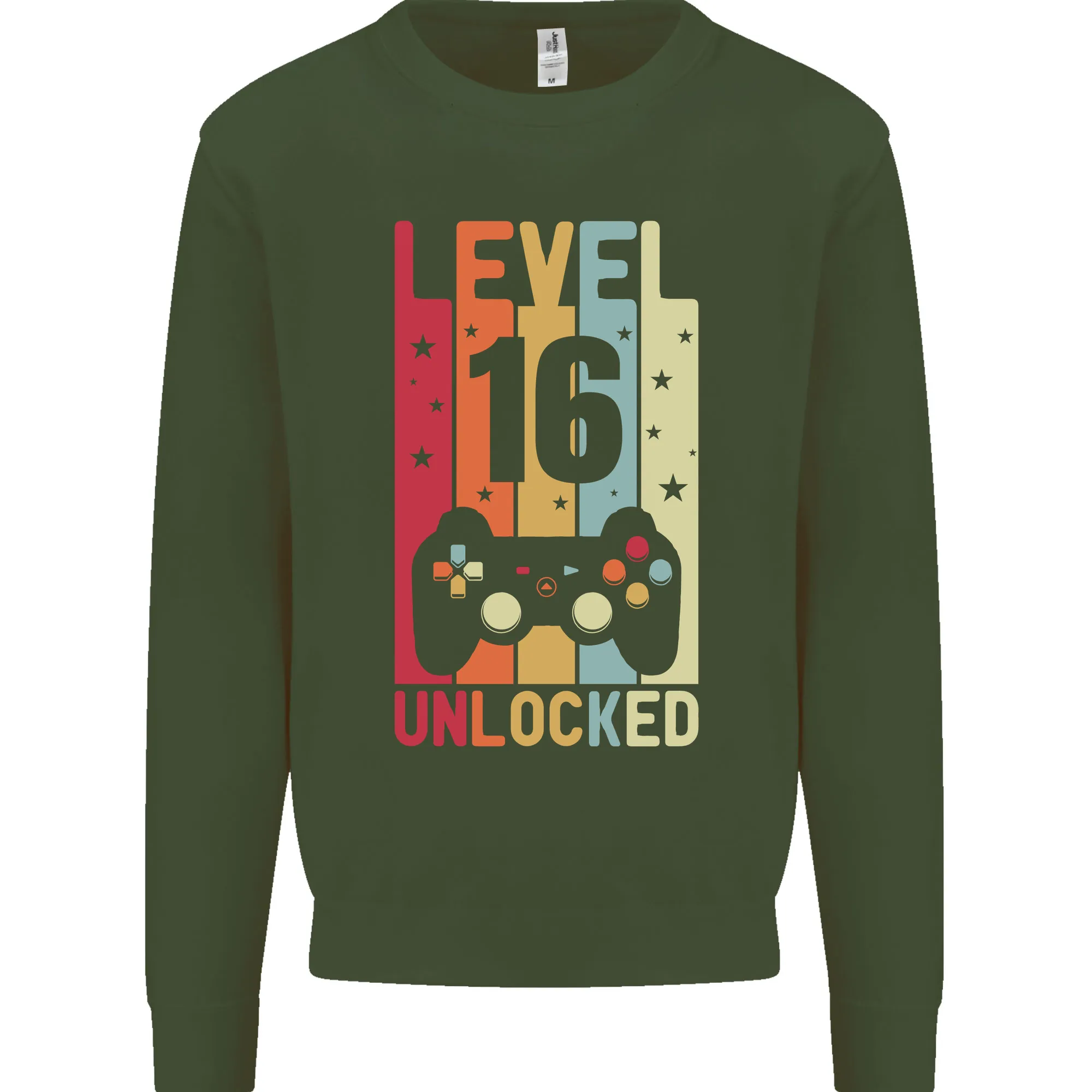 16th Birthday 16 Year Old Level Up Gaming Mens Sweatshirt Jumper