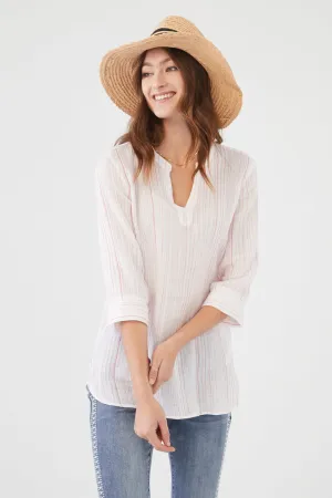 3/4 Sleeve Textured Tunic