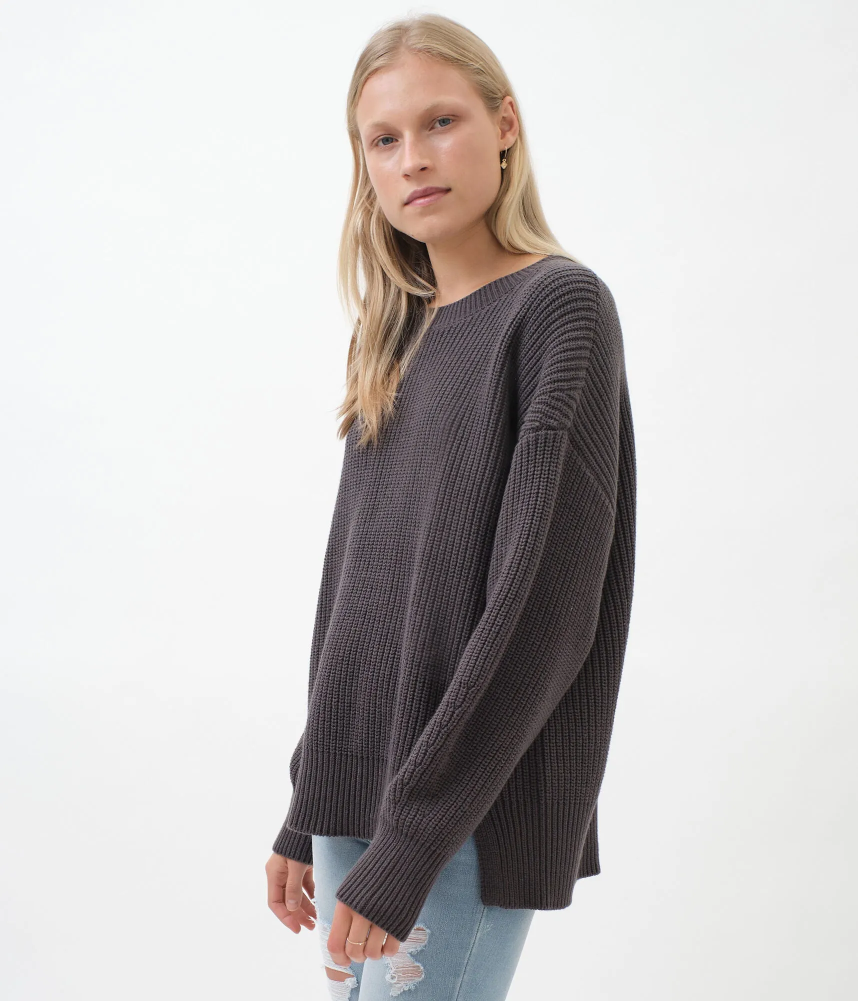 Aeropostale High-Low Crew Tunic Sweater