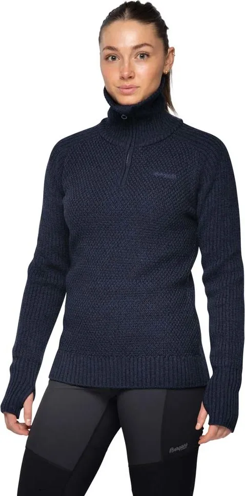 Bergans Women&#x27;s Ulriken Jumper Navy Blue | Buy Bergans Women&#x27;s Ulriken Jumper Navy Blue here | Outnorth