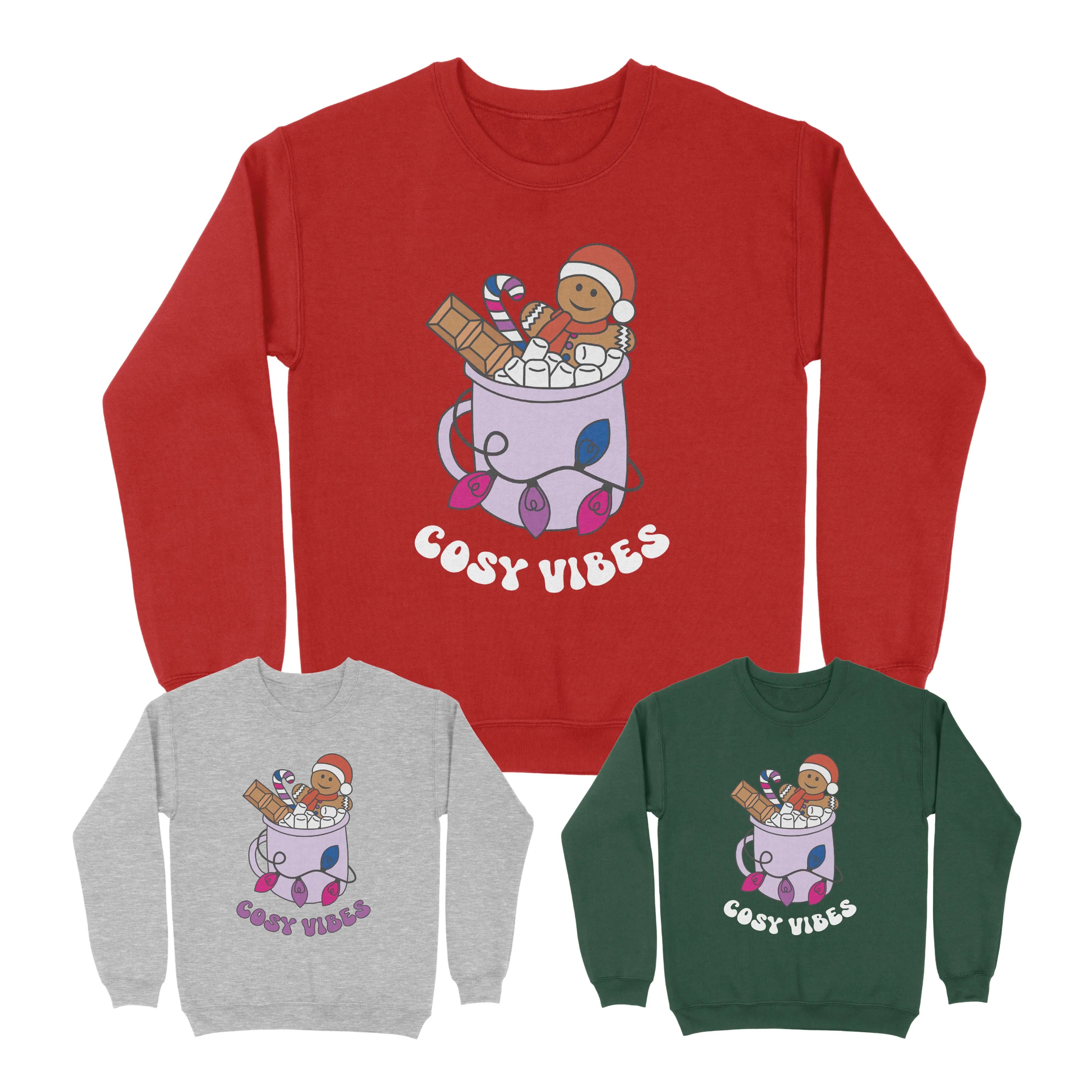 Bisexual Cosy Vibes Subtle Pride Christmas Jumper