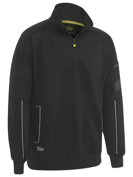 Bisley Work Fleece 1/4 Zip c/w Sherpa Lining BK6924
