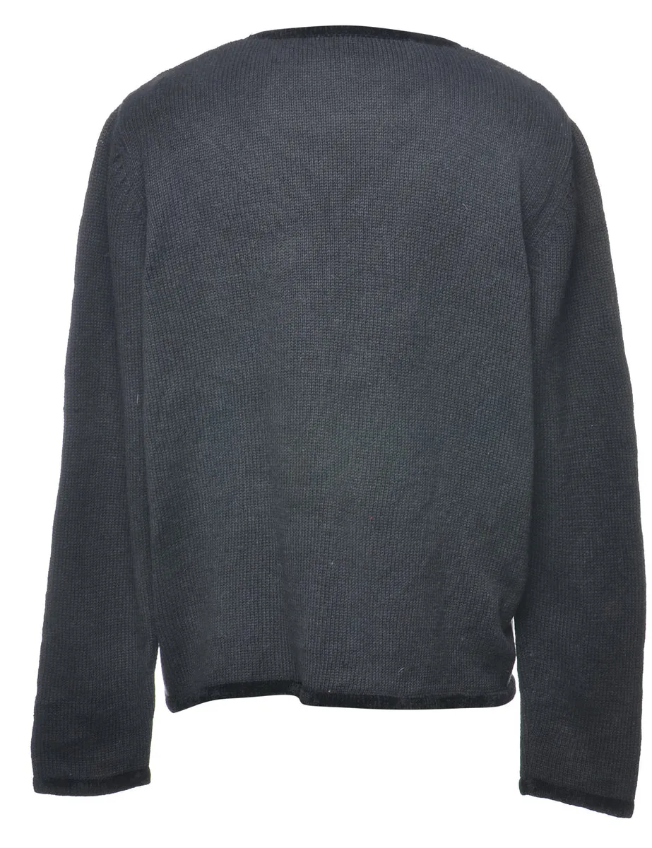 Black Christmas Jumper - M