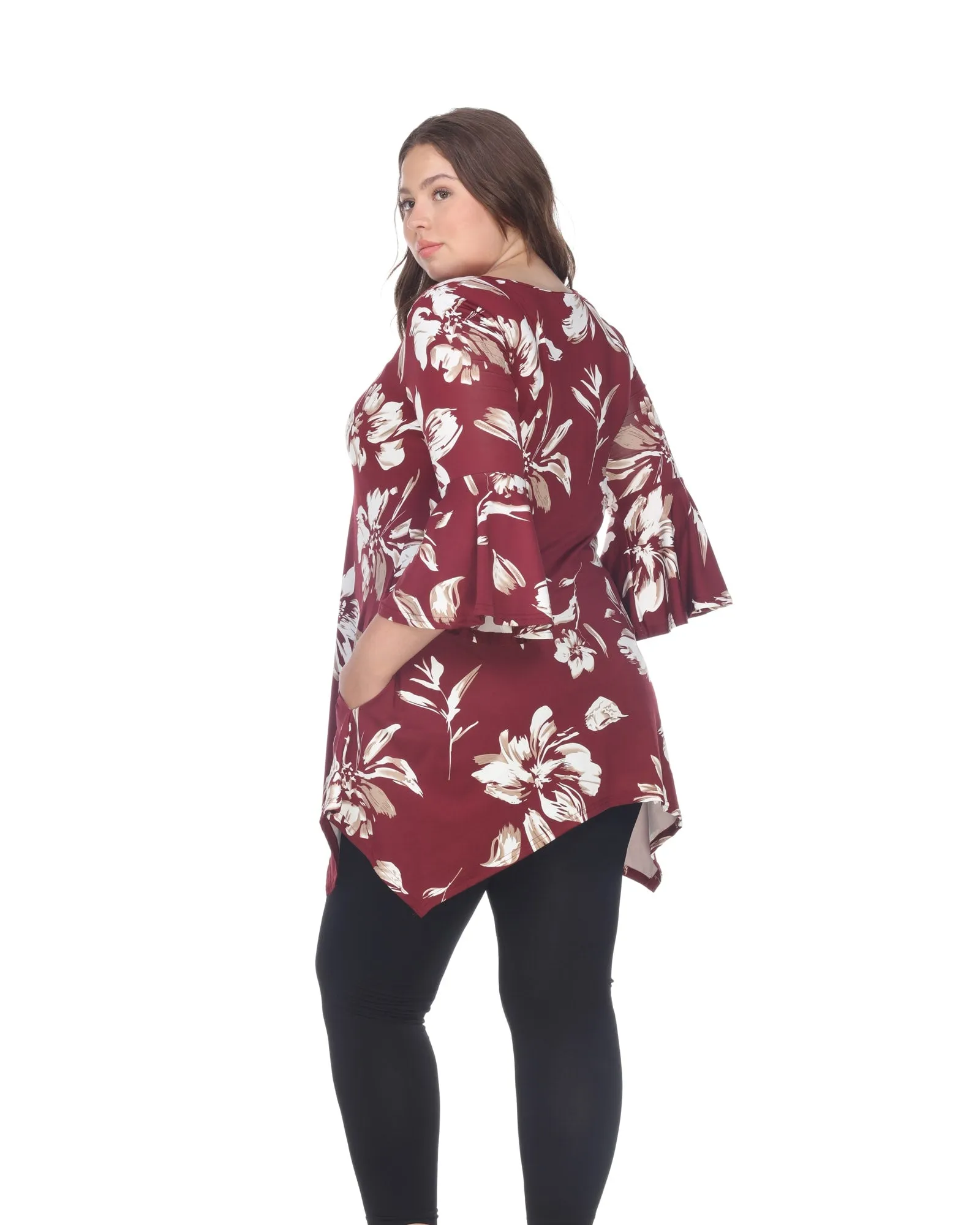 Blanche Tunic Top | Red