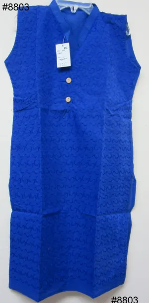 Blouse 8805 Solid Colors Cotton Full Front Embroidered Career Wear Small Size Kurti