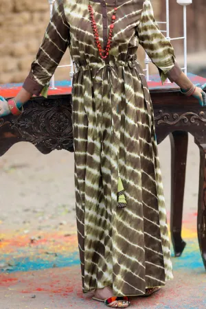 Brown Jacquard Tunic - ALP-LK-504