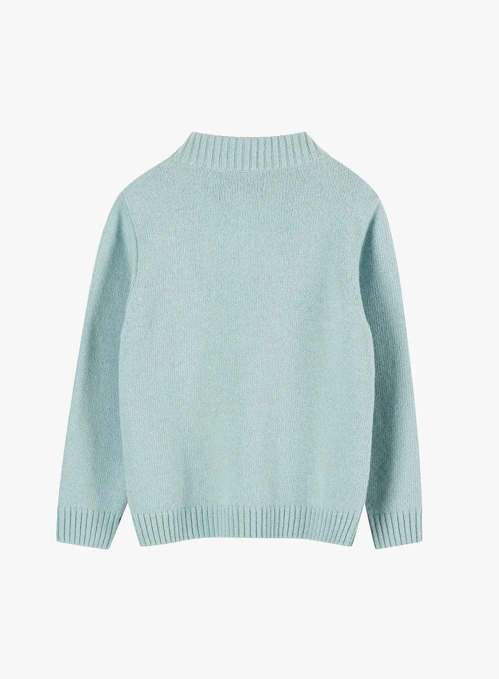 Calum Half-Zip Jumper in Sage Green