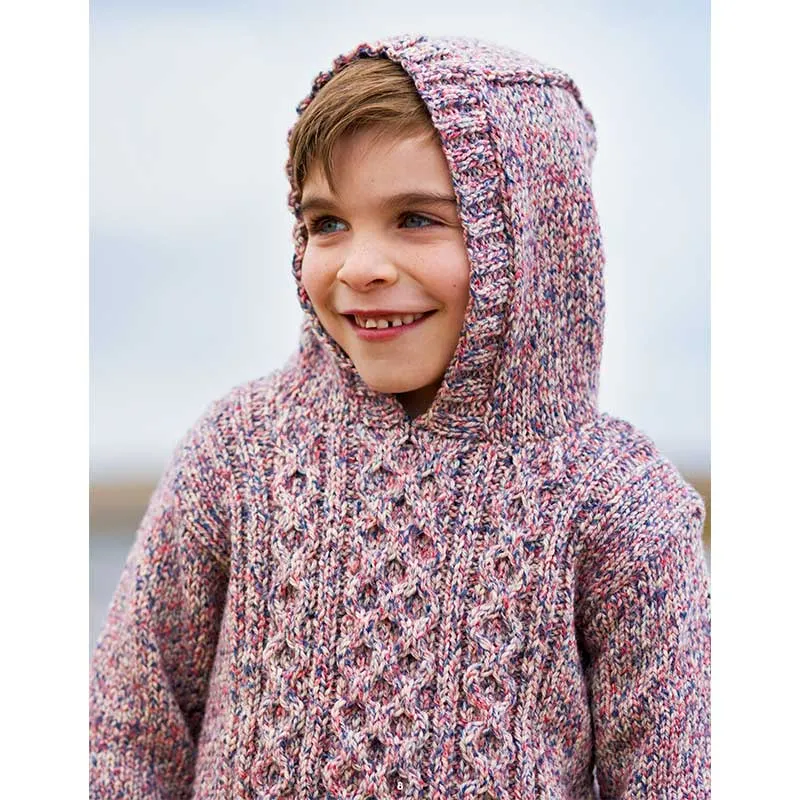 Cameron Childrens Cabled Jumper and Hoody in West Yorkshire Spinners The Croft Aran - Digital Version DBP0286
