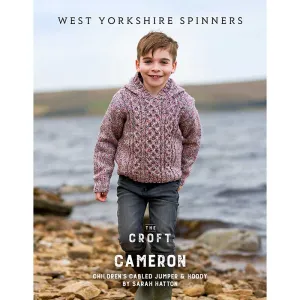 Cameron Childrens Cabled Jumper and Hoody in West Yorkshire Spinners The Croft Aran - Digital Version DBP0286