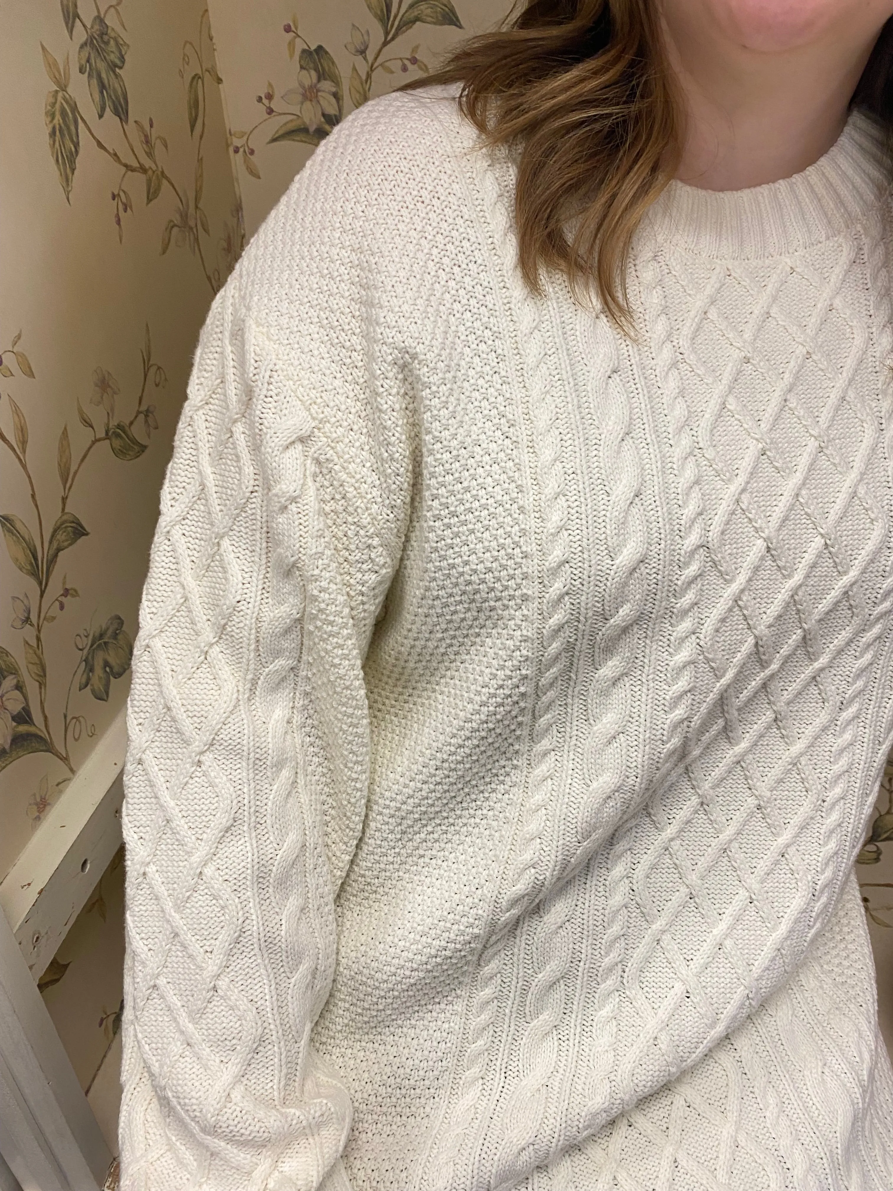 Christopher & Banks White Sweaters, Xl