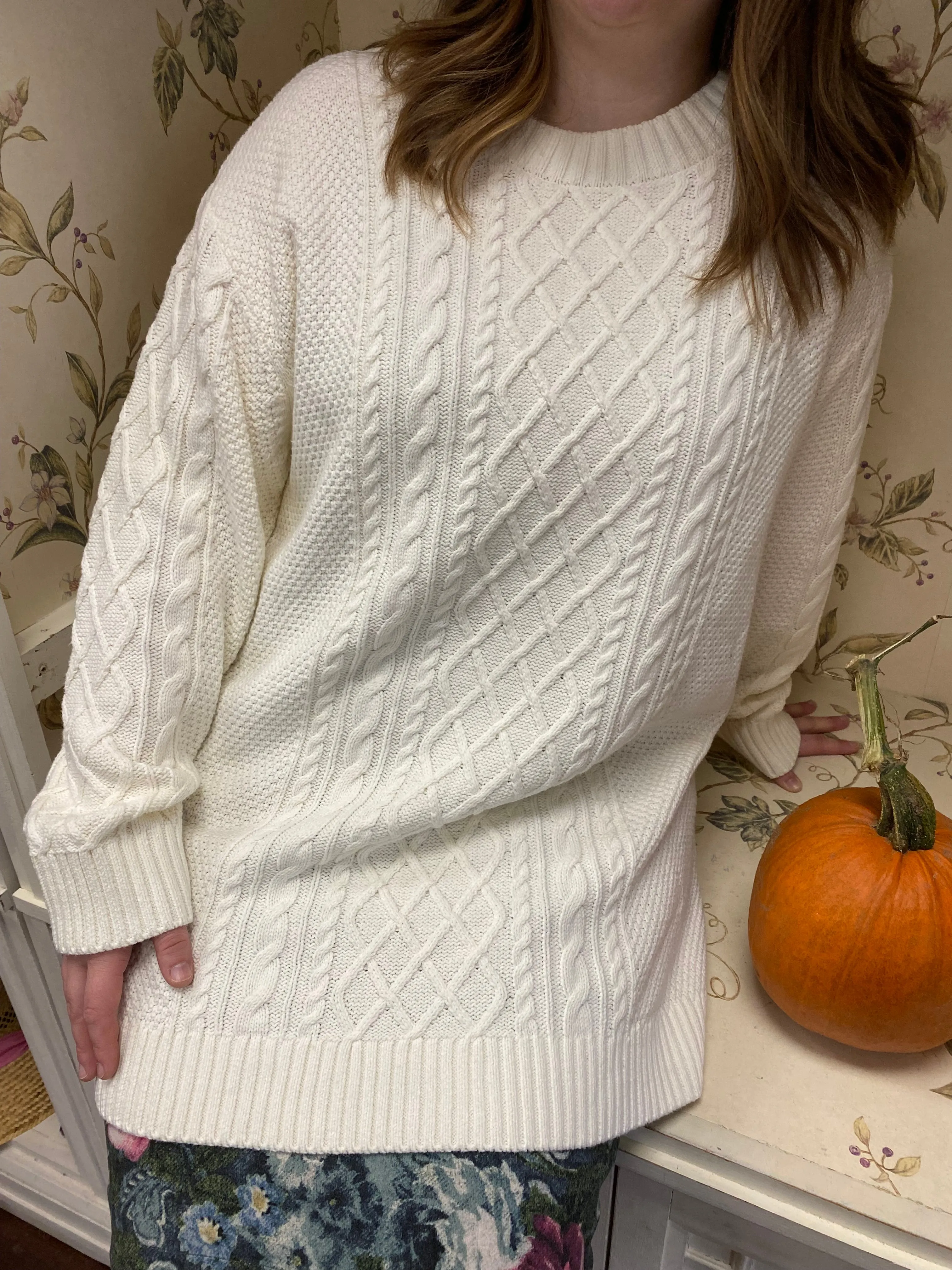 Christopher & Banks White Sweaters, Xl