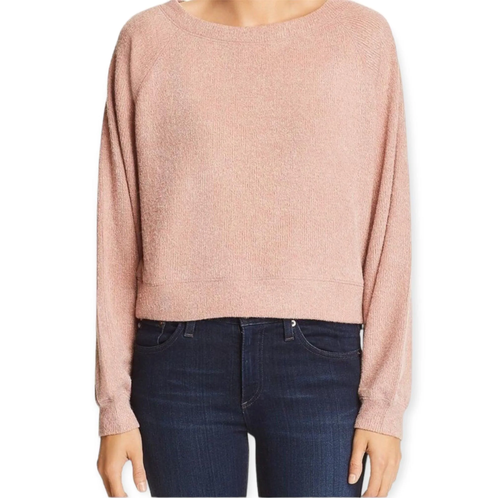 Corinna Chenille Pink Sweater