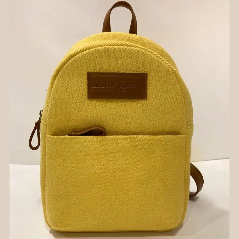 Corn Yellow Backpack | Khes & Cactus Leather | Hand-Crafted | Effortless Style