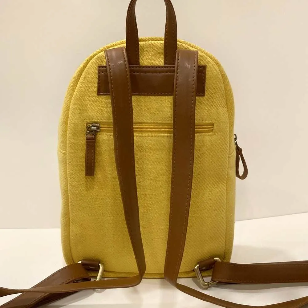 Corn Yellow Backpack | Khes & Cactus Leather | Hand-Crafted | Effortless Style