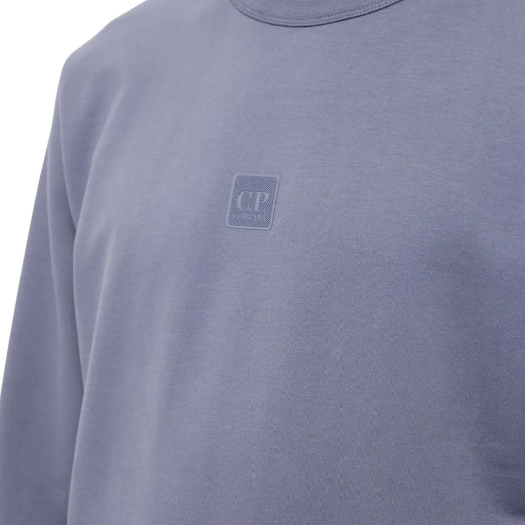 C.P. Company Stretch Fleece Ombre Blue Crew Neck Sweatshirt