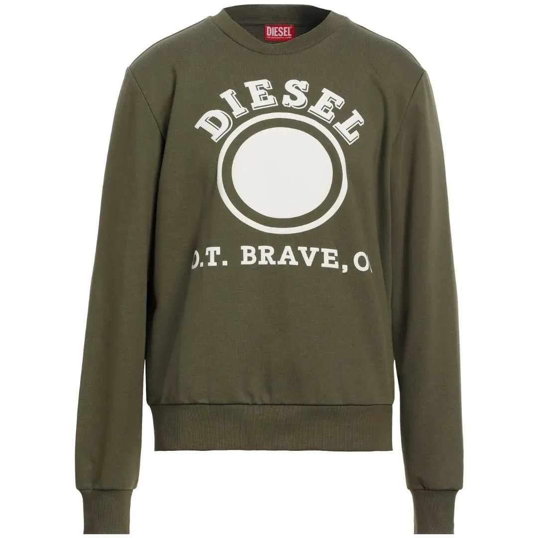 Diesel Dot Logo Green Sweatshirt