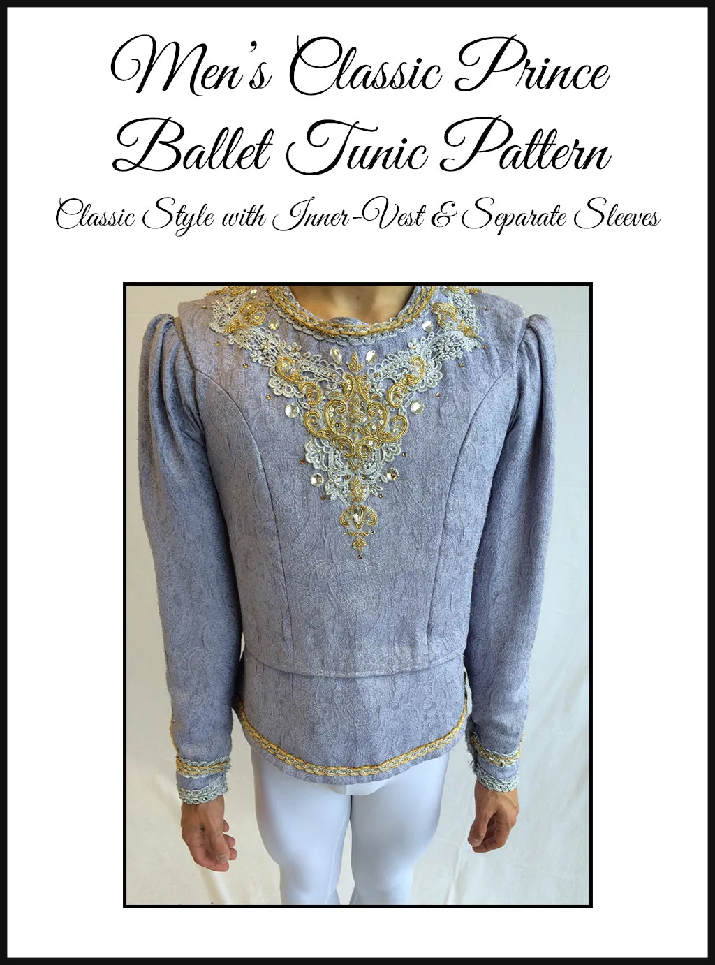 Download - Men's Classic Prince Ballet Tunic Pattern Size 38