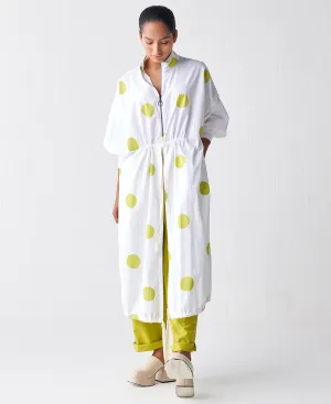 Drawstring Polka Tunic Set