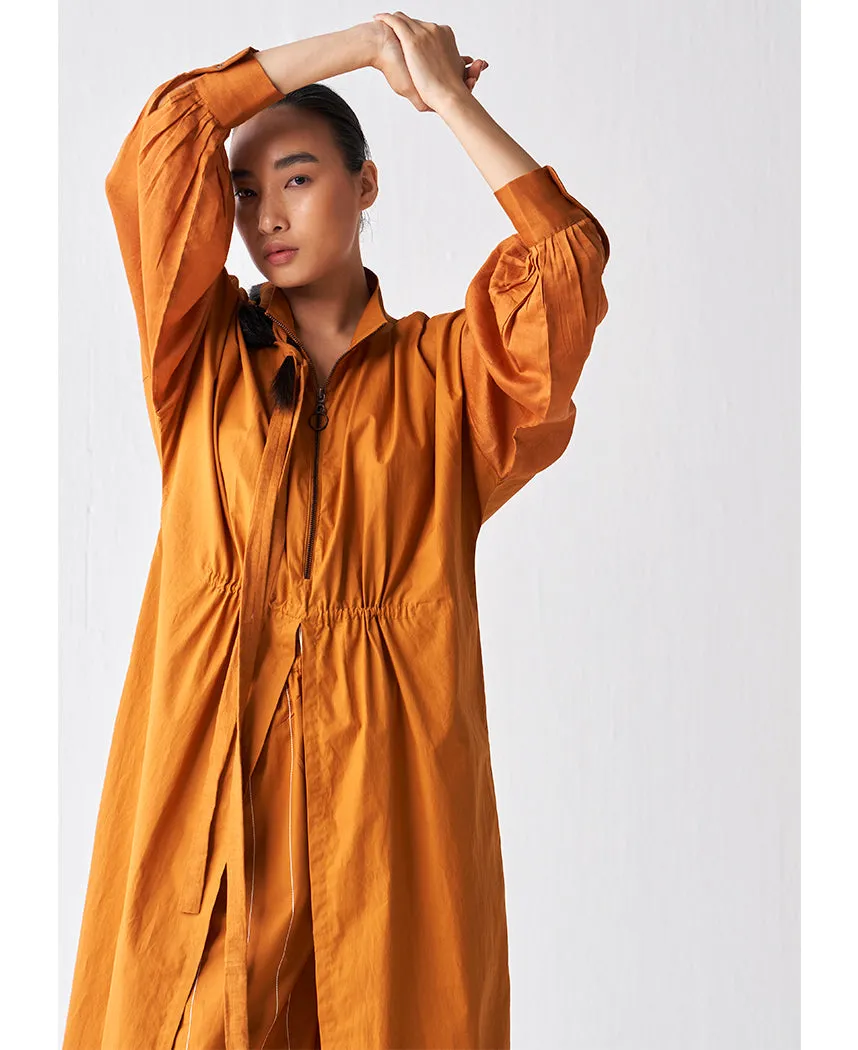 Drawstring Polka Tunic Set