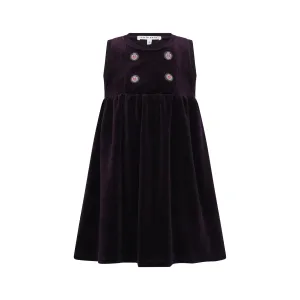 dress velour jumper high waist - plum