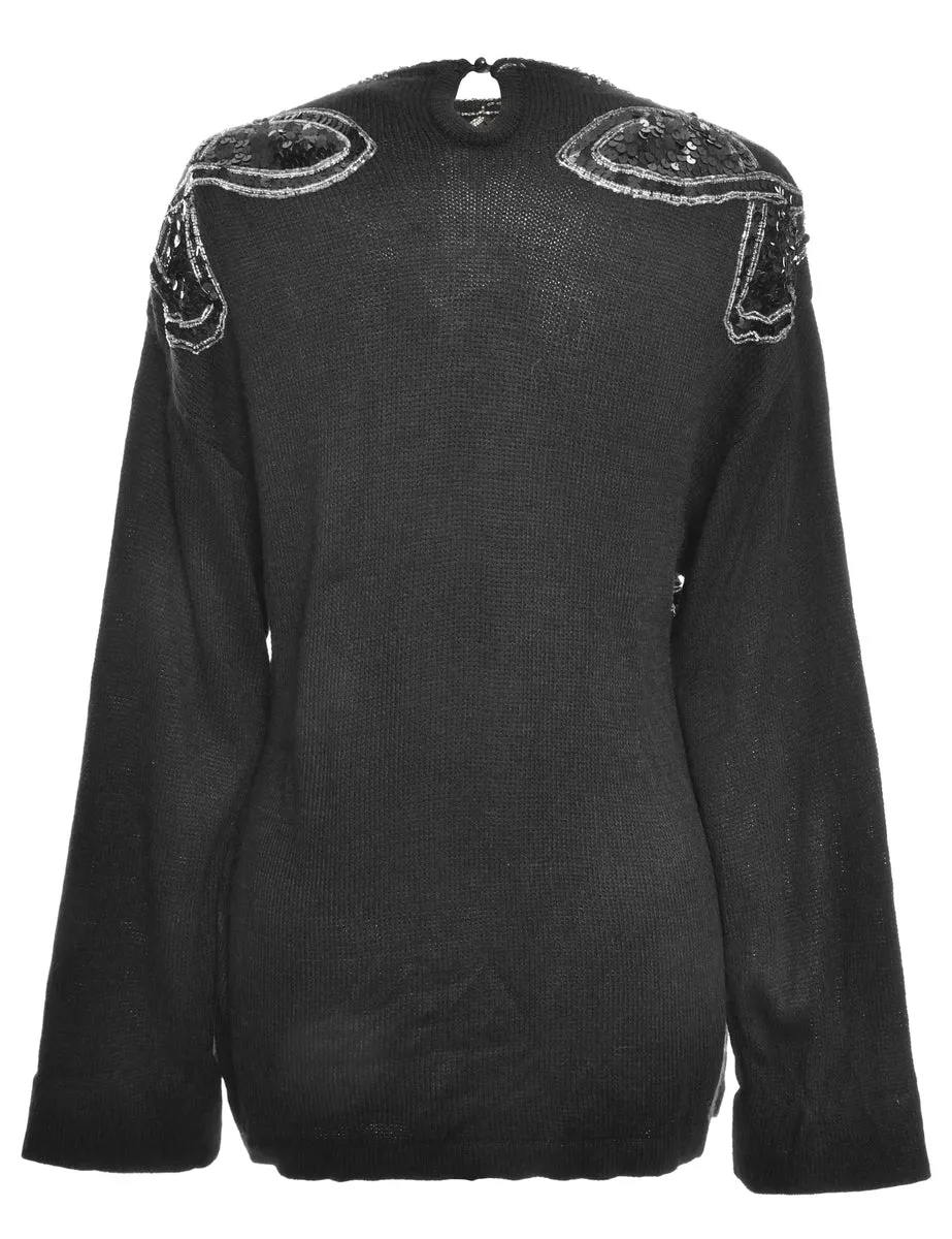Embellished Jumper - L