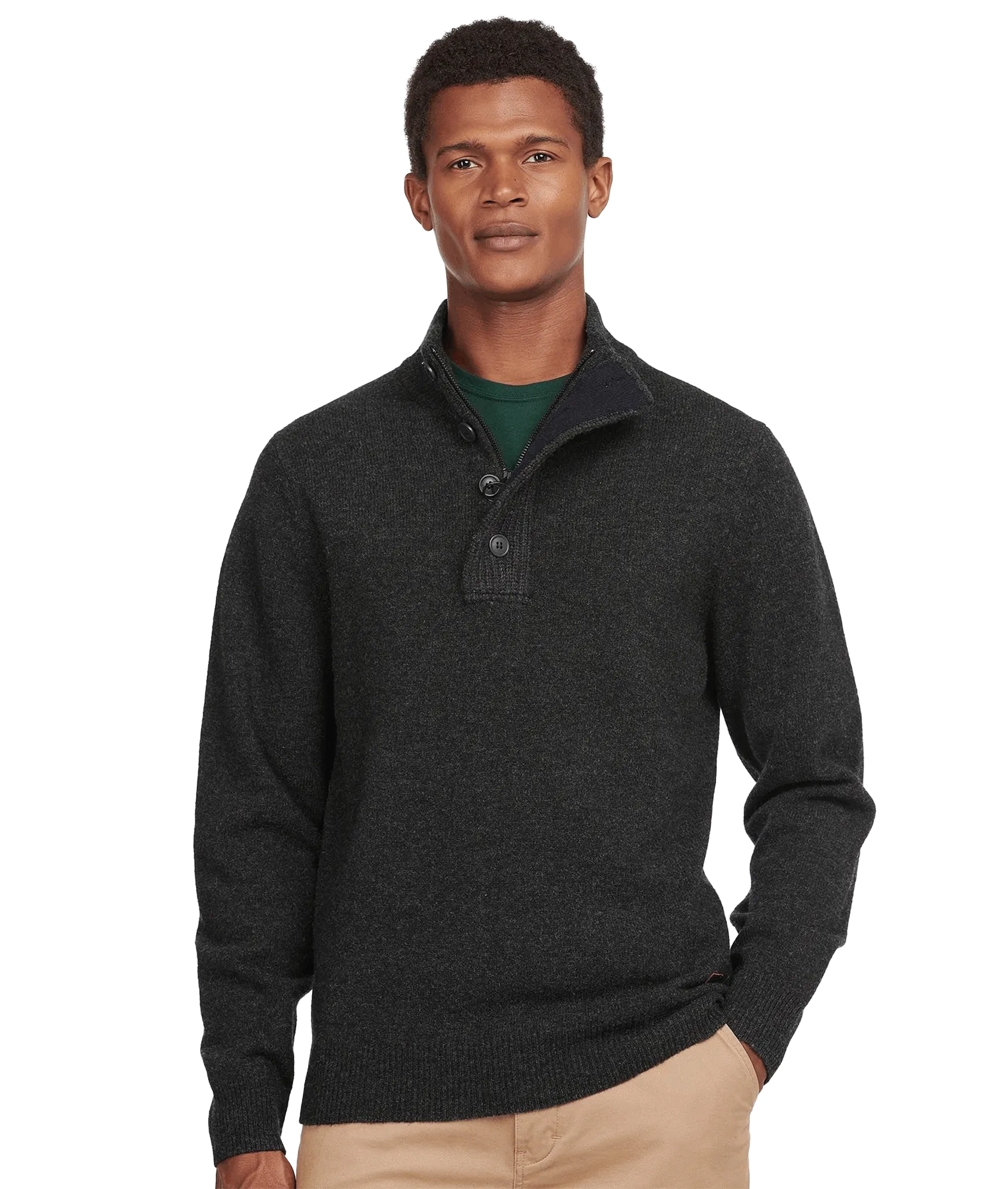 Essential Elbow Patch Jumper - Grey