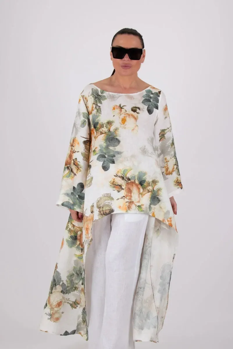 Floral Linen Top JESIKA