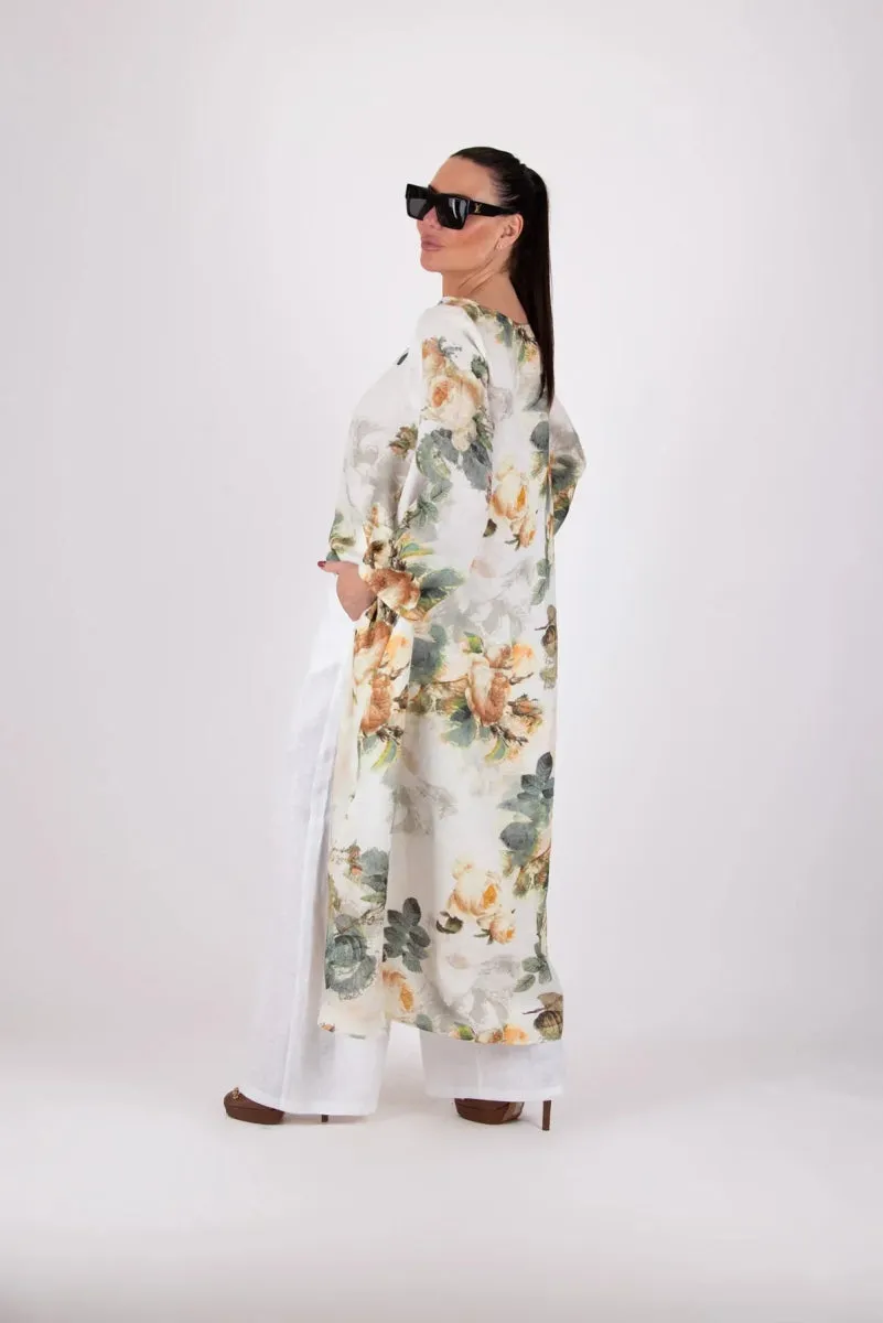 Floral Linen Top JESIKA