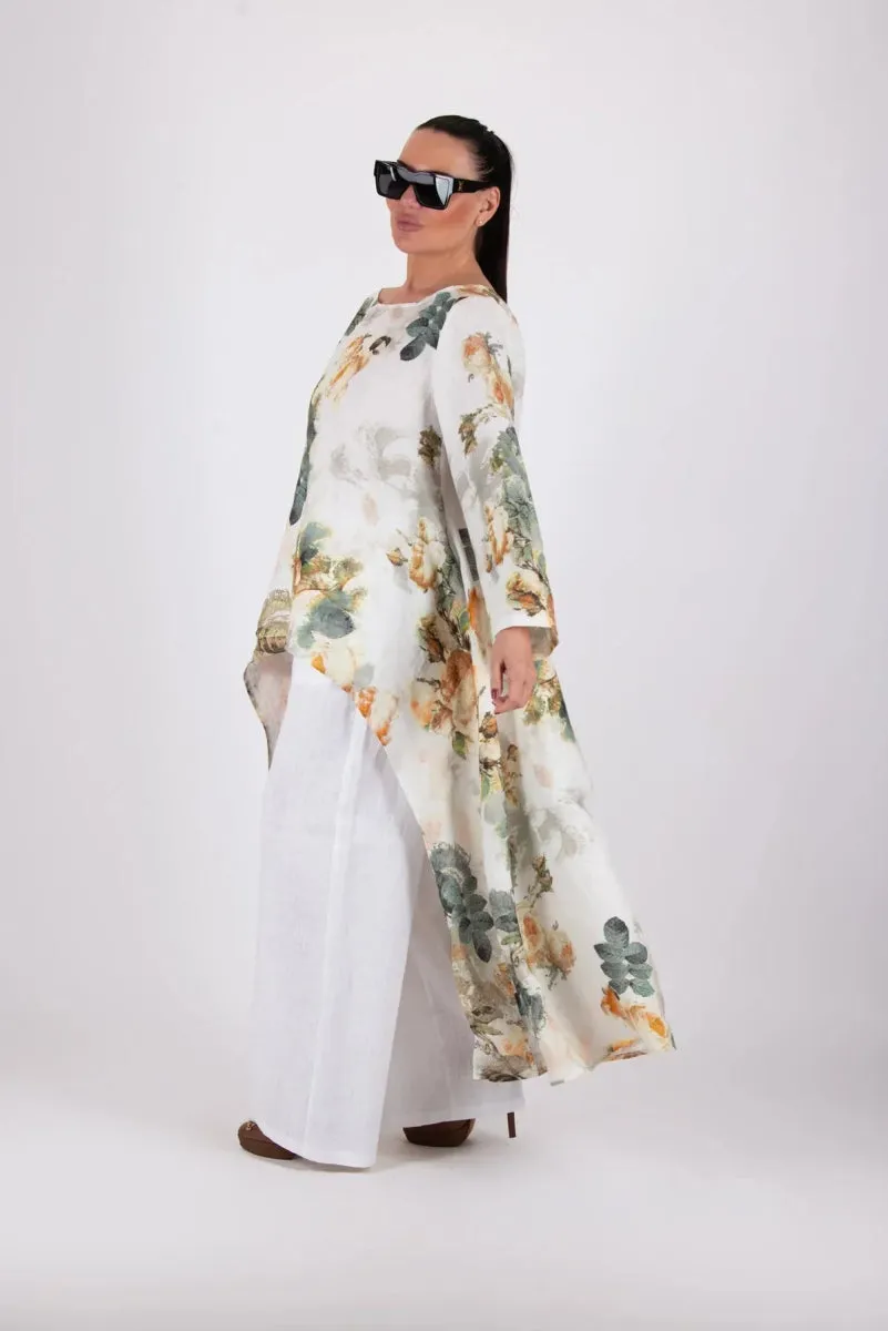 Floral Linen Top JESIKA