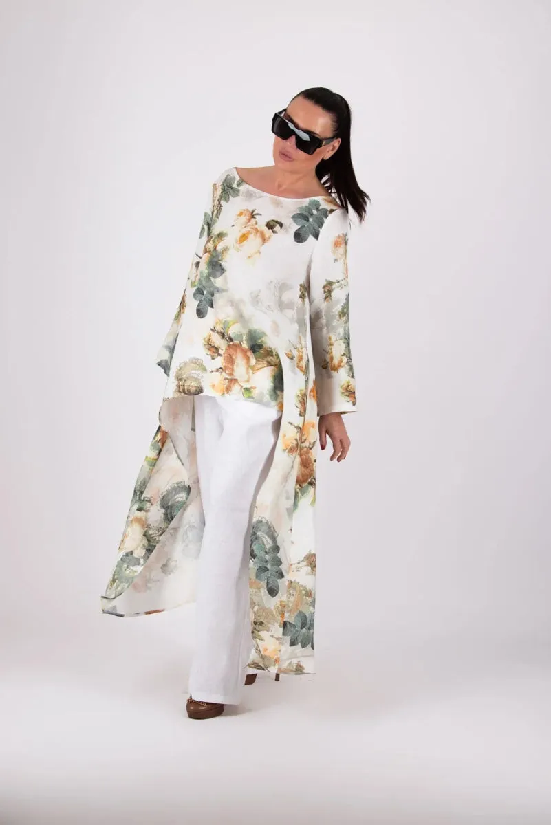 Floral Linen Top JESIKA