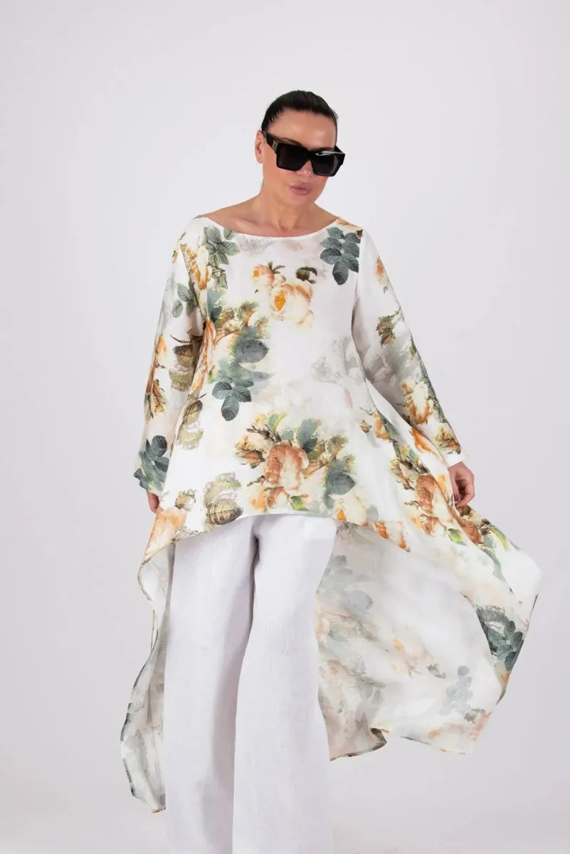 Floral Linen Top JESIKA