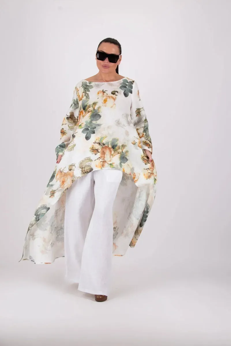 Floral Linen Top JESIKA