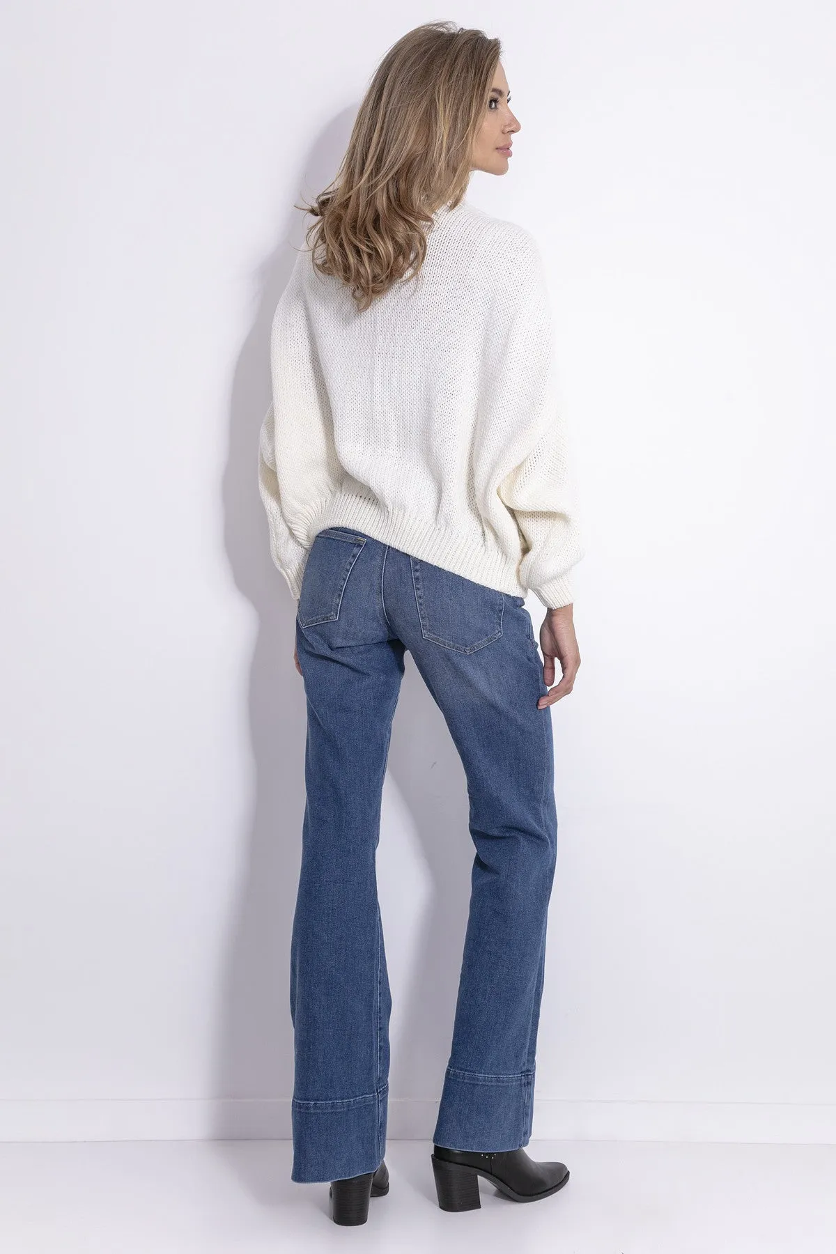 Fobya Female Jumper Oversize Amaranth Cream