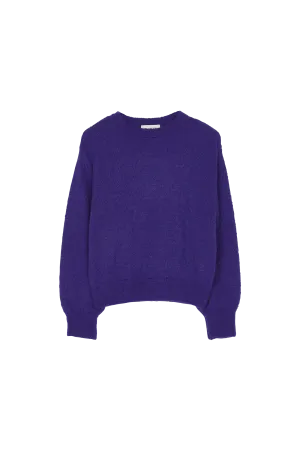 FONDA Dark Purple - Round Neck Jumper