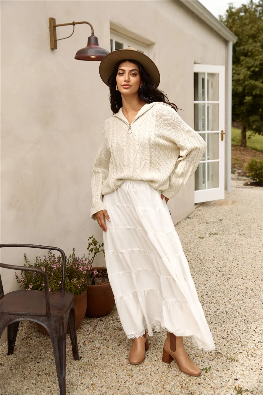 For Real Knit Jumper Beige