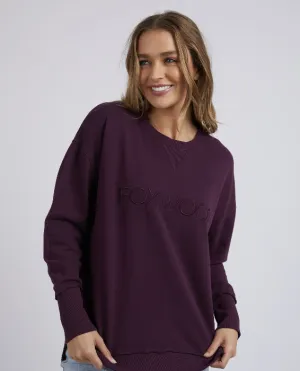 Foxwood Simplified Crew - Plum