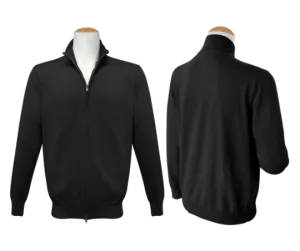 Full Zip Jumper - Black