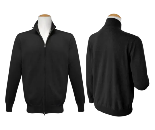 Full Zip Jumper - Black