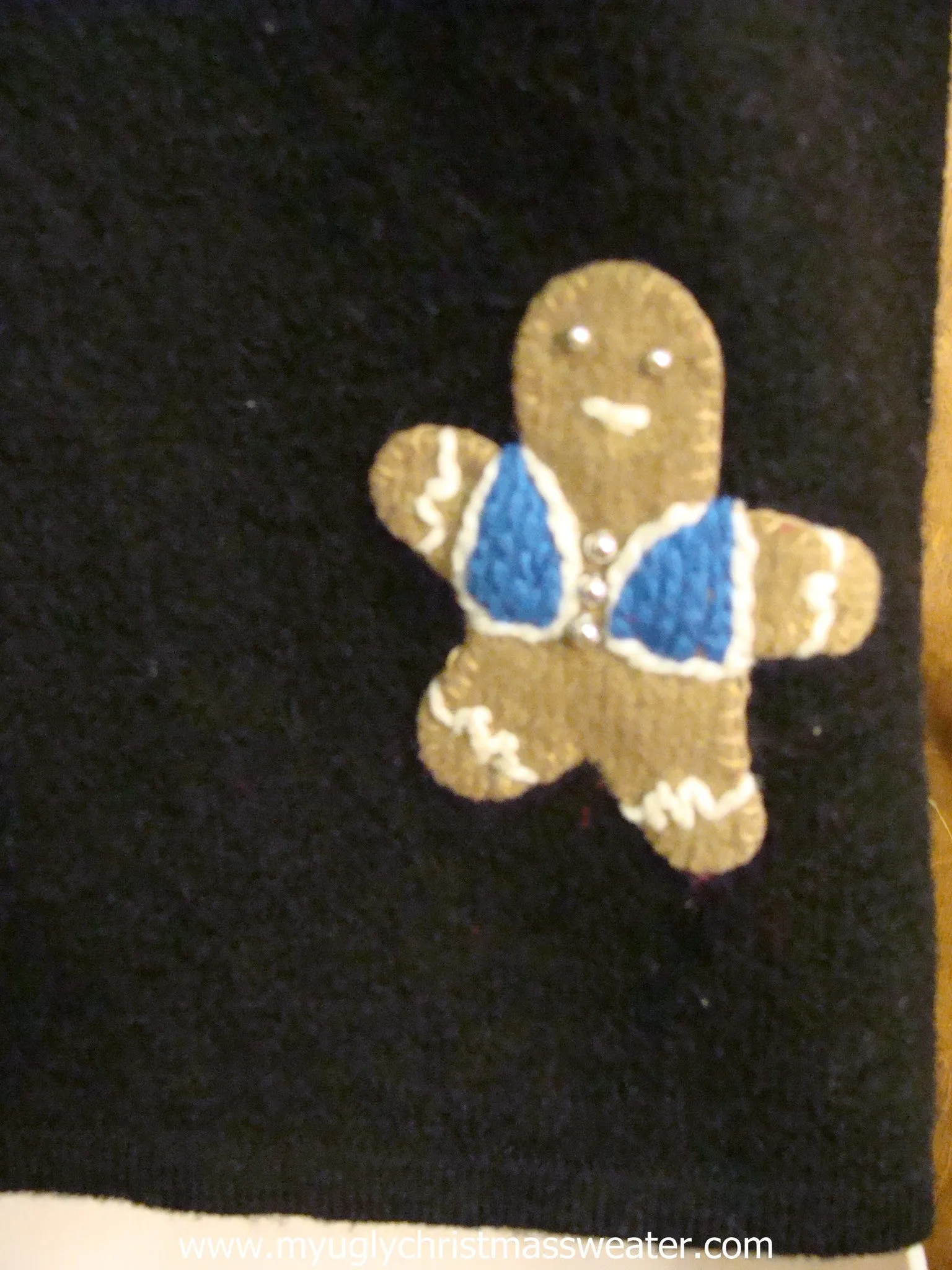 Gingerbread Cookie Ugly Christmas Sweater Vest