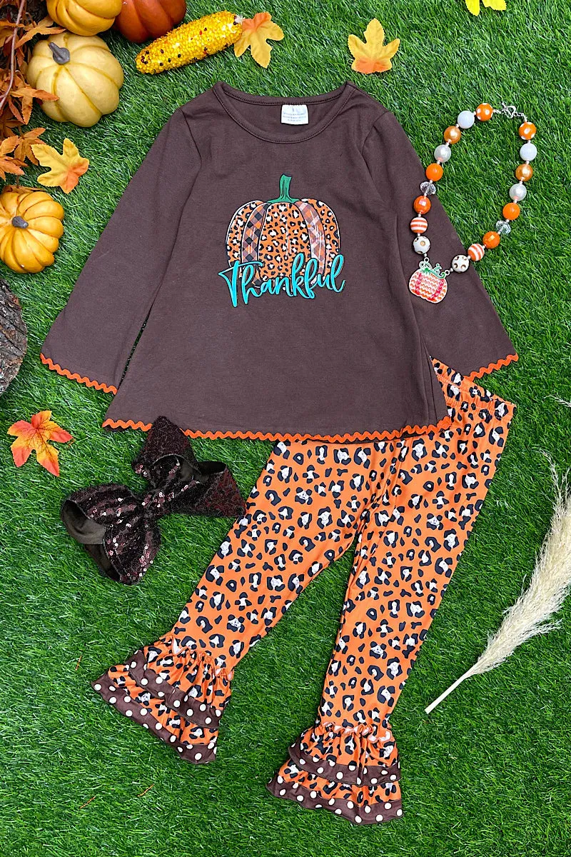 GIRL'S THANKFUL PUMKIN SET