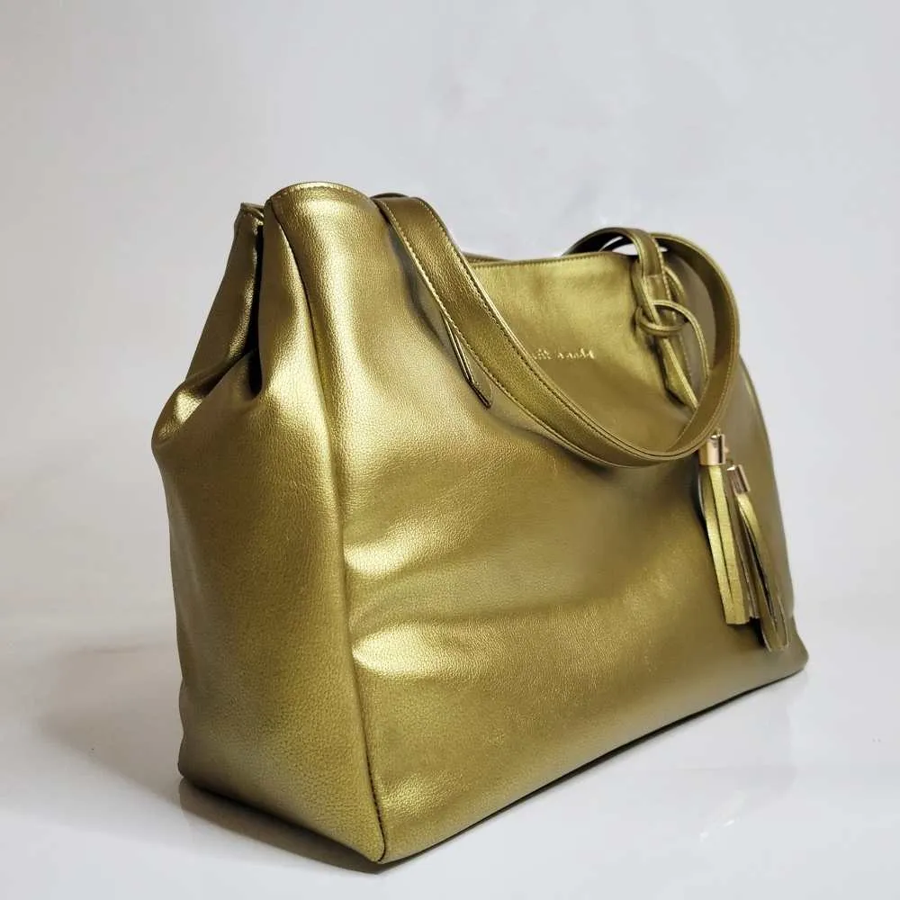 Golden Coloured Tote Bag | Hand-Crafted | Effortless Elegance