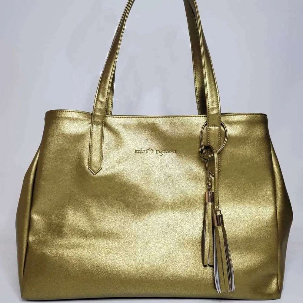 Golden Coloured Tote Bag | Hand-Crafted | Effortless Elegance
