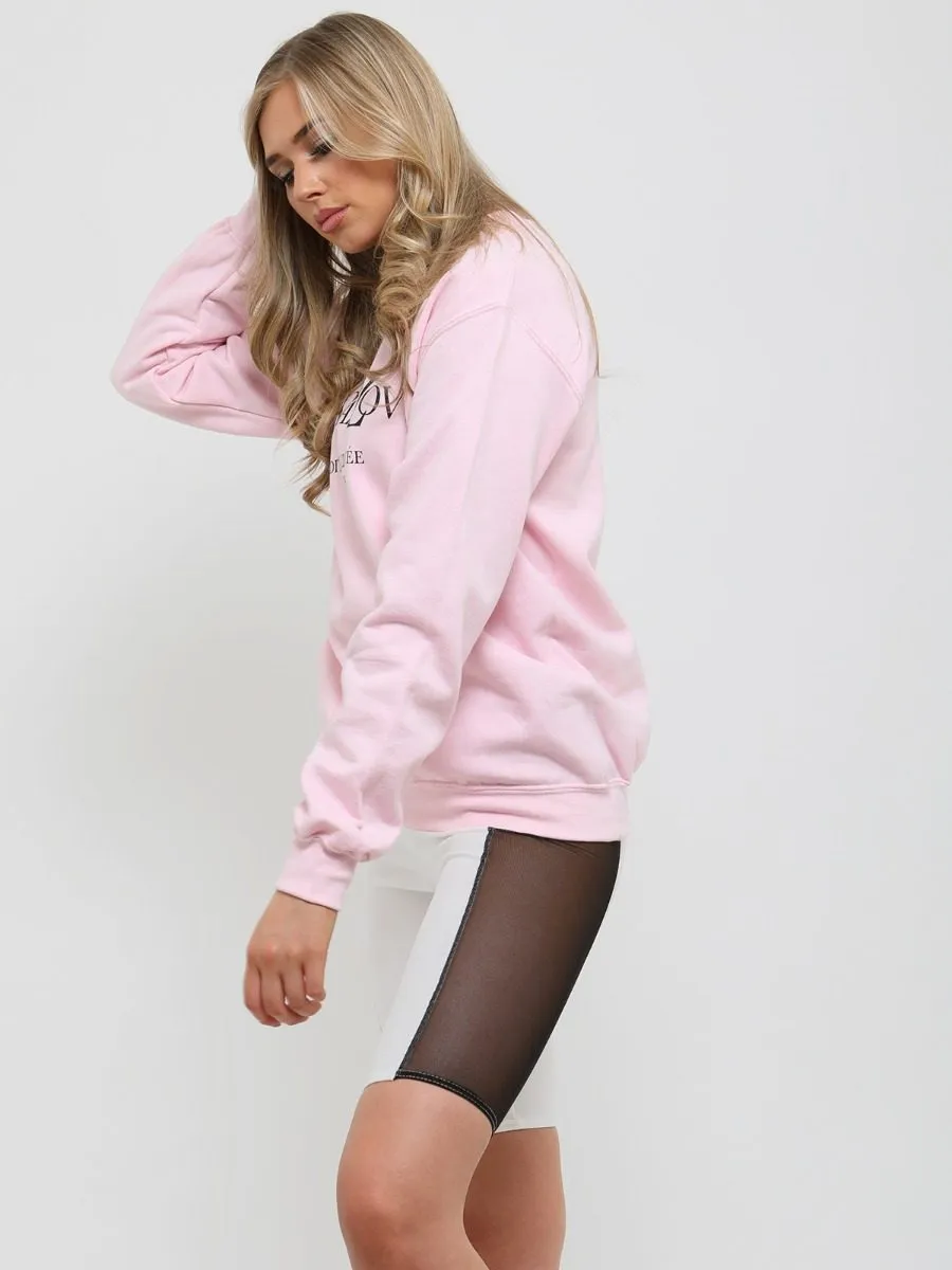 Gracie Ye Saint Love Sweatshirt Jumper In Pink
