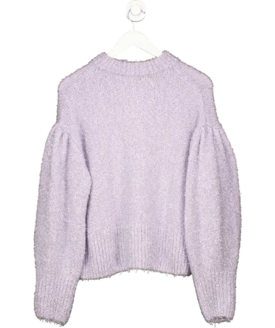 H&M Purple Glittery Jumper UK 12