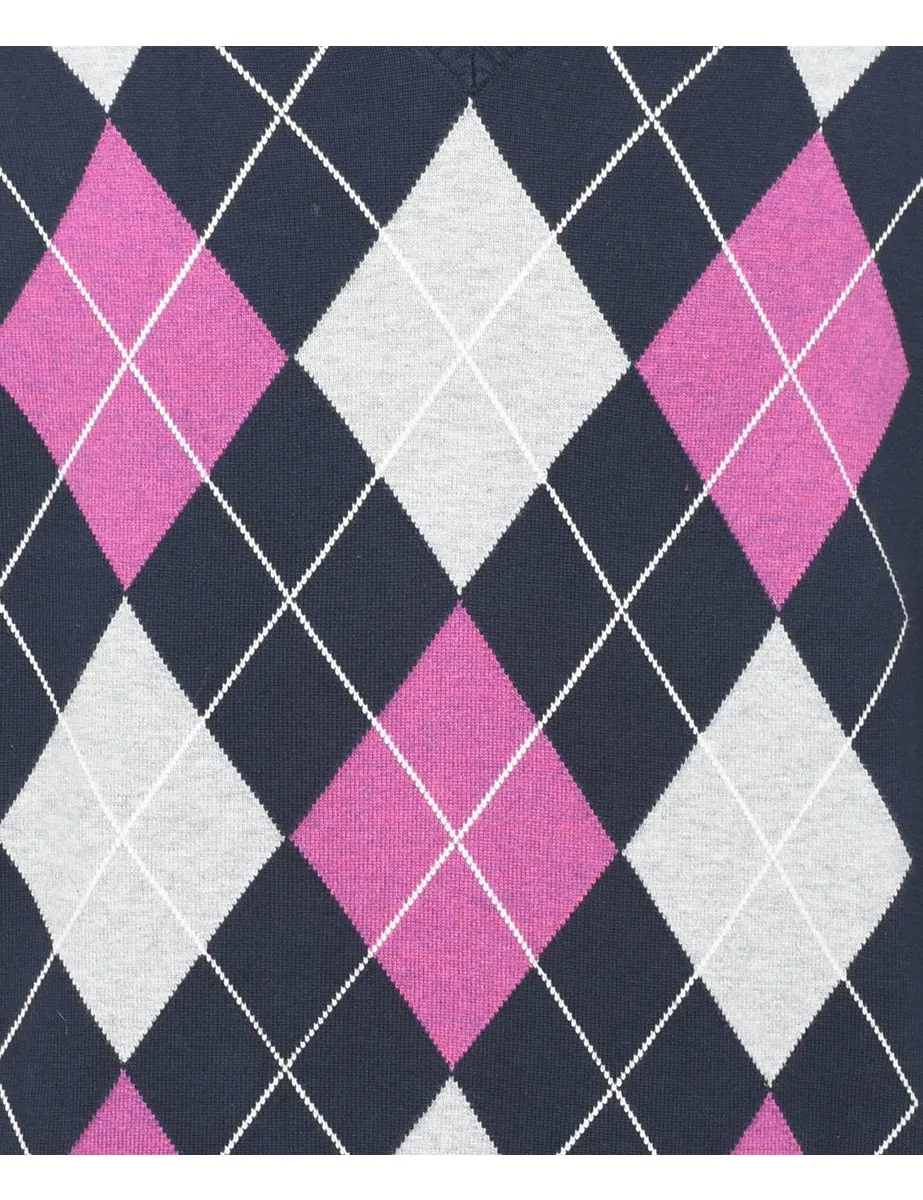Izod Argyle Jumper - XL