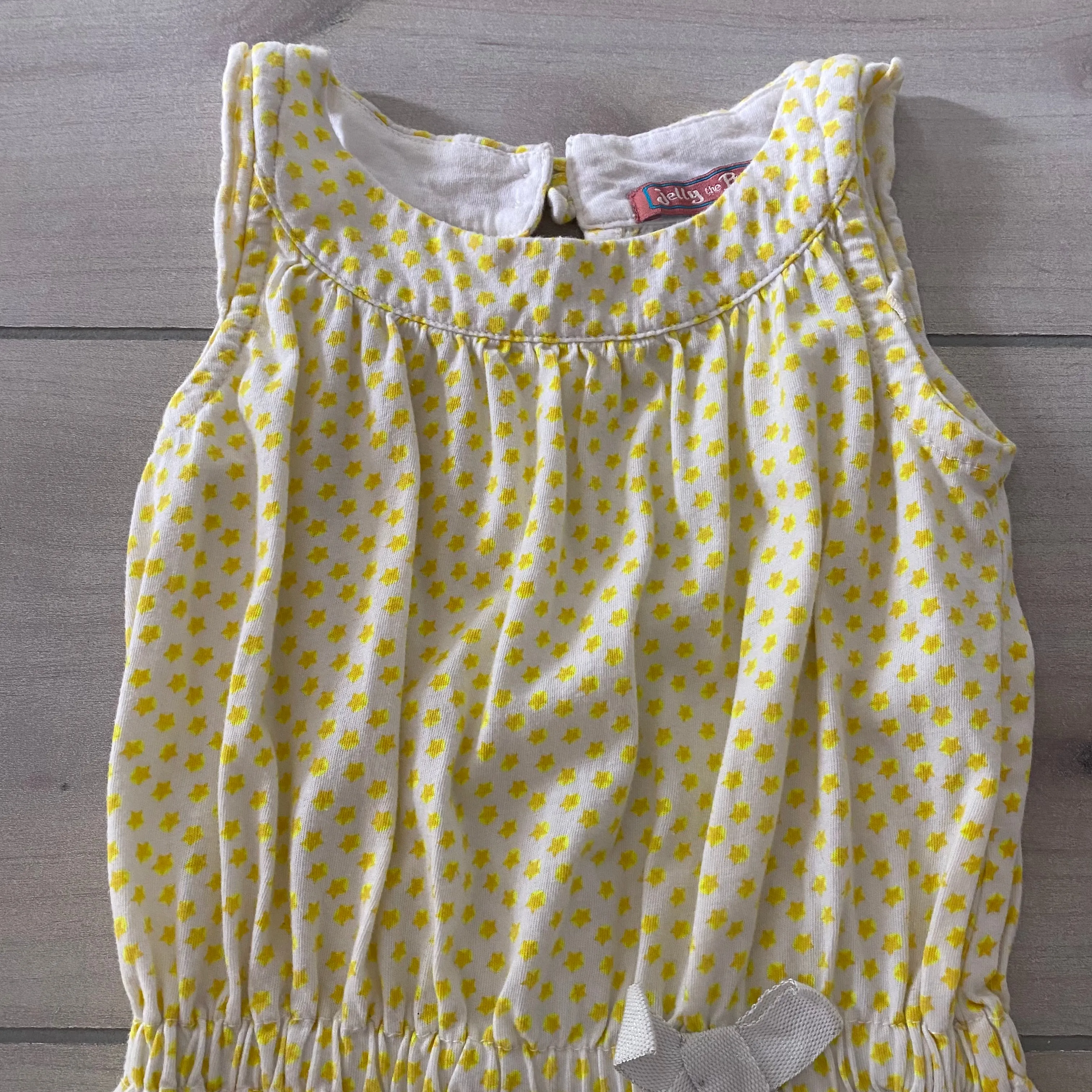 Jelly the Pug Yellow Star Dress Tunic Top