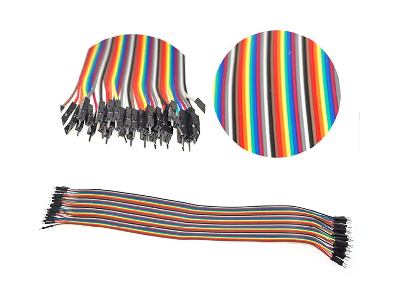 Jumper Wires - 40 x 6" FF, MM, MF Dupont Cables (3 Pack of 40)