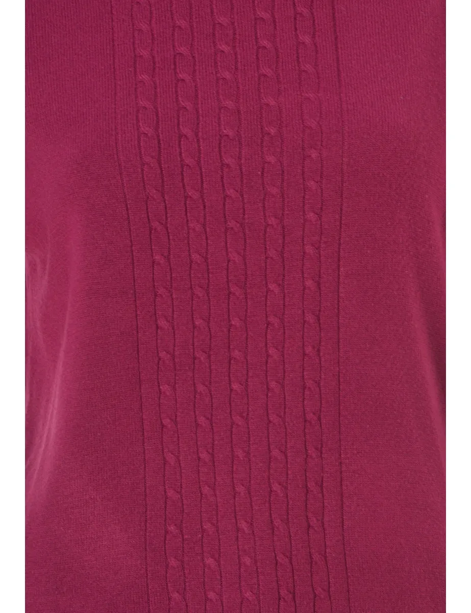 Label Purple Turtle Neck Knit