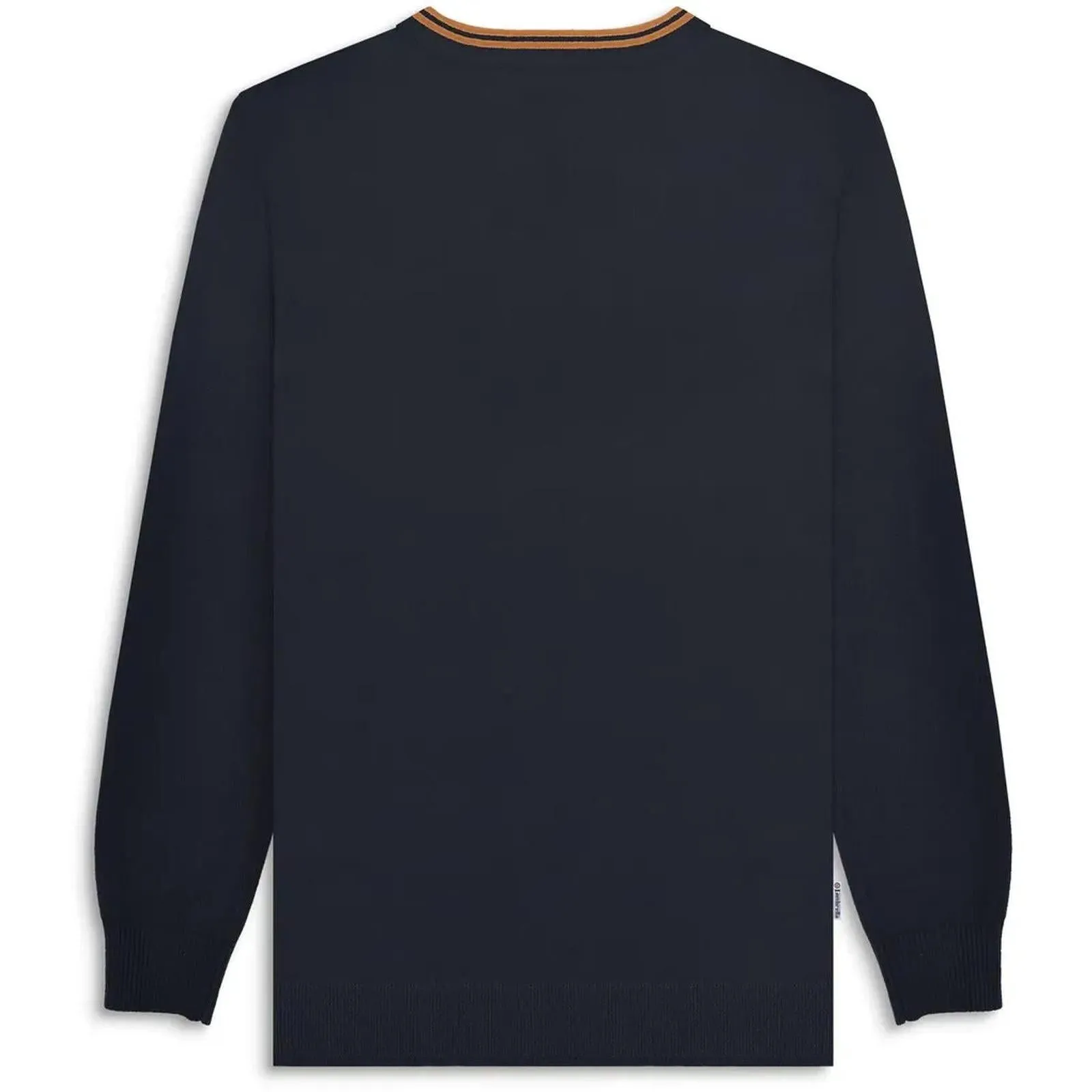 Lambretta Mens Knitted Tipped Long Sleeve Jumper